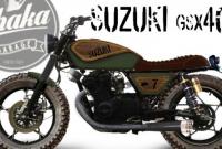 Кастом Suzuki GSX400F Tracker Wood (6 фото)