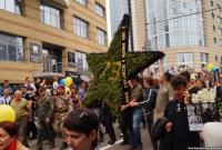 В Днепре сожгли звезду советских офицеров, установленную к 9 мая