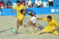 Сборная Украины по пляжному футболу провела первую встречу в Суперфинале Евролиги